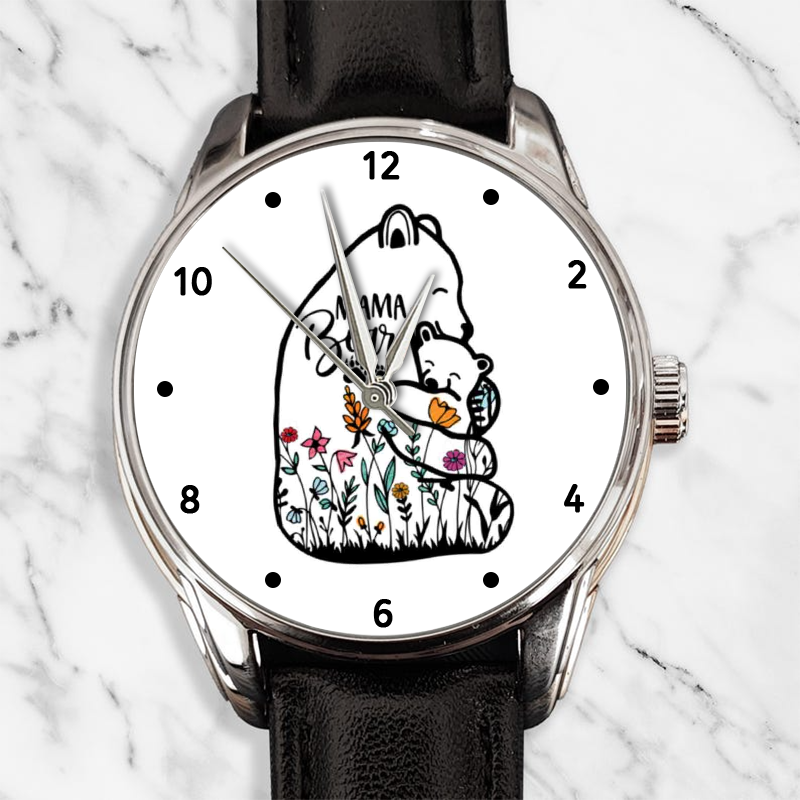 Mama Bear Flowers Watch Custom
