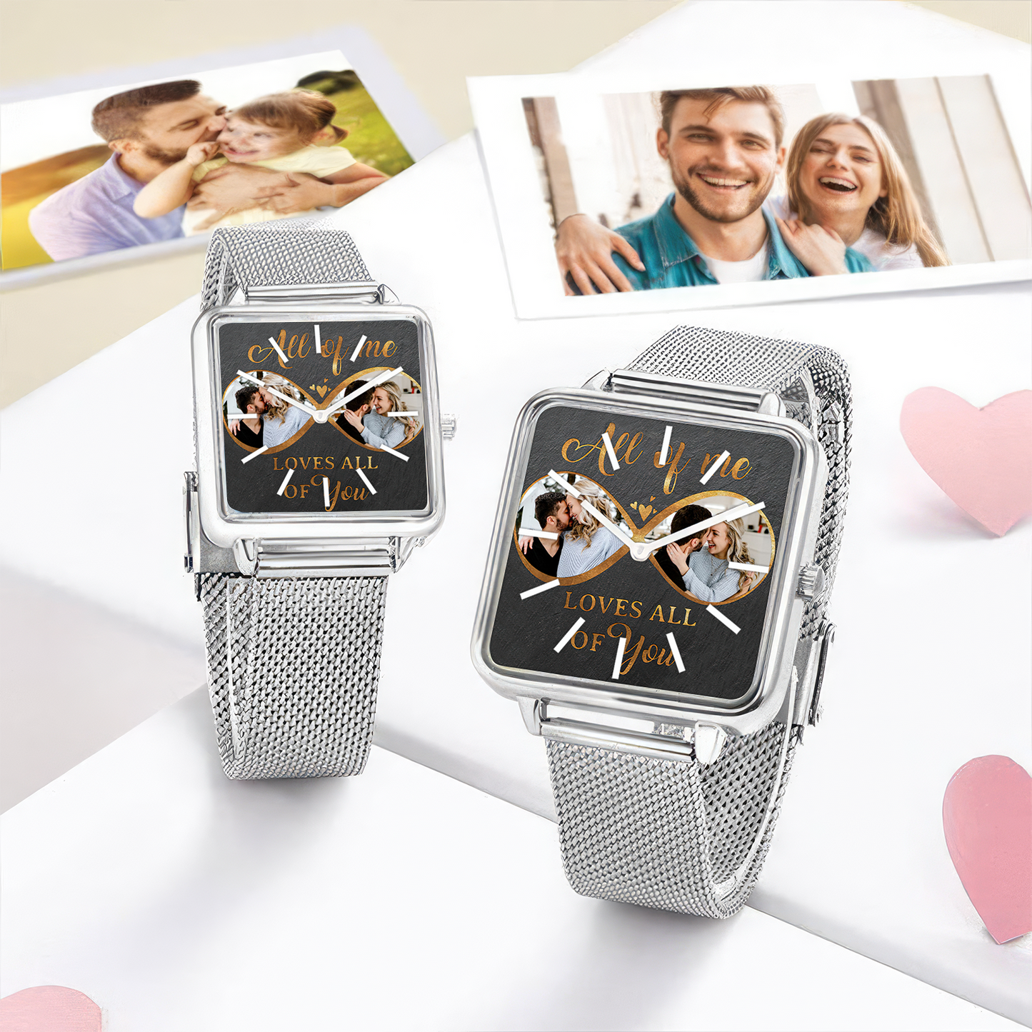 Gift For Couple Hand , Love is Home, Personalized Design Watch