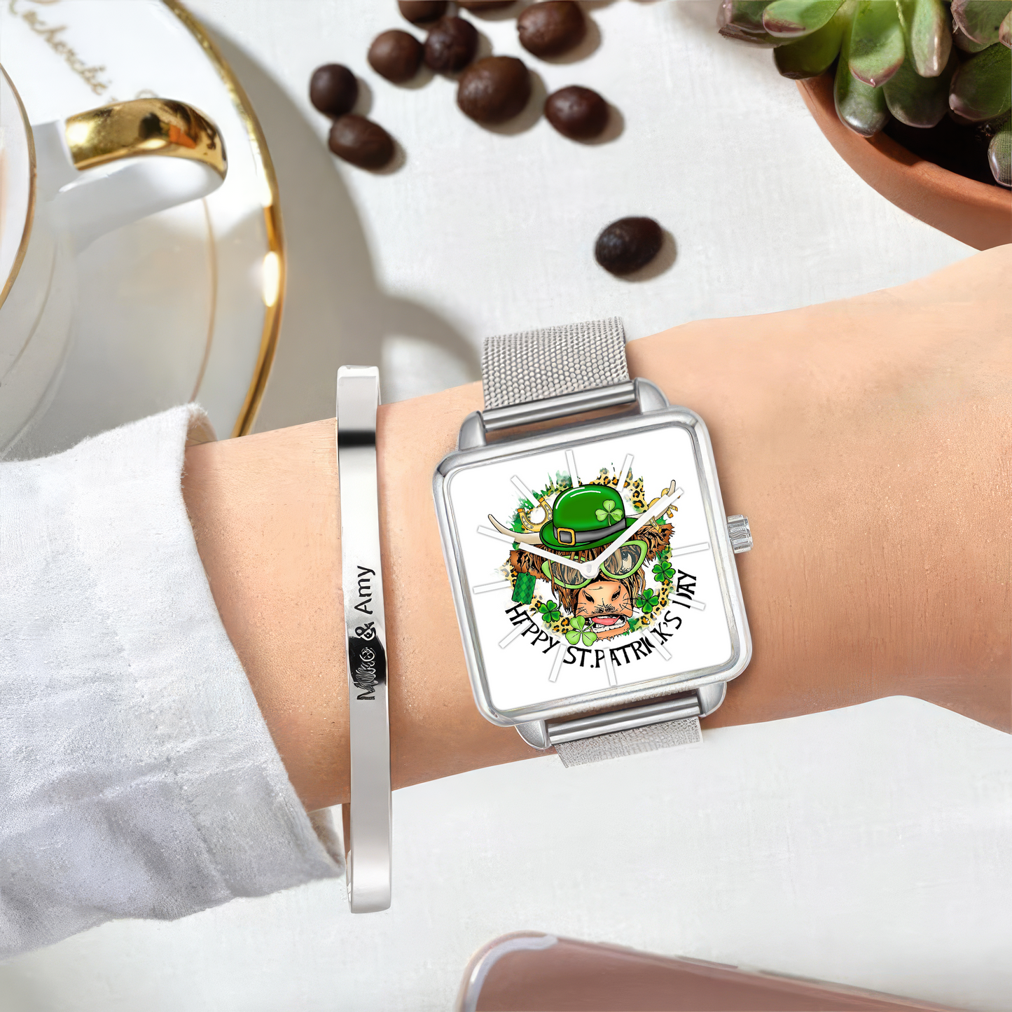 Happy St Patricks Day Cow Lover Hand Wash Ver03 Watch
