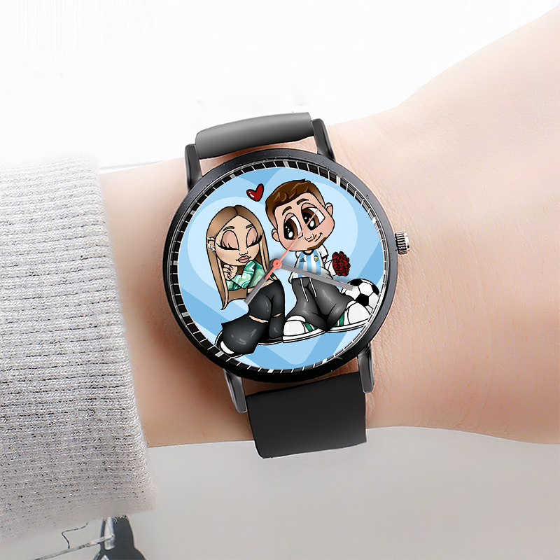 Couple Cartoon Matching Watch Custom