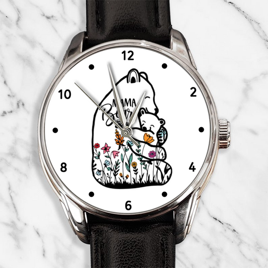 Mama Bear Flowers Watch Custom