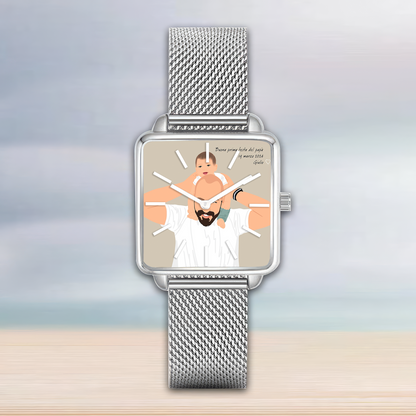 Fathers Day  Custom Portraits For Dad Watch v2