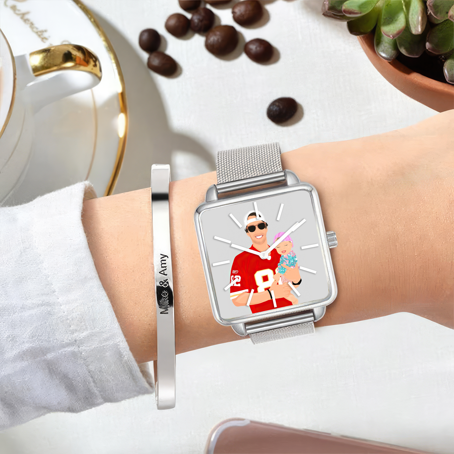 Fathers Day  Custom Portraits For Dad Watch v1