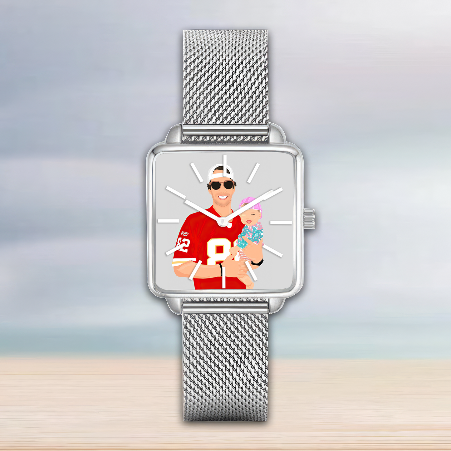 Fathers Day  Custom Portraits For Dad Watch v1