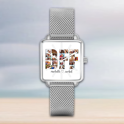 Personalized BFF Photo Collage Watch