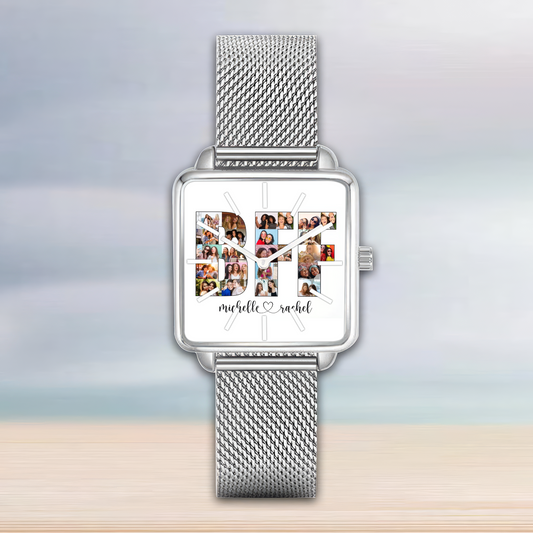 Personalized BFF Photo Collage Watch