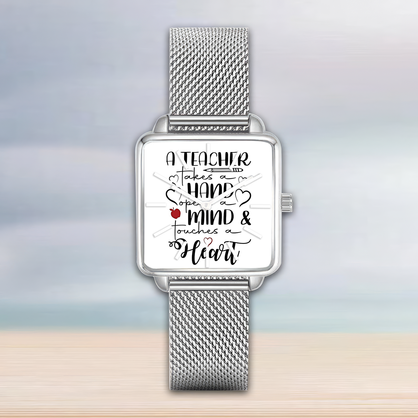 Teacher take  a Hand Open a Mind Watch