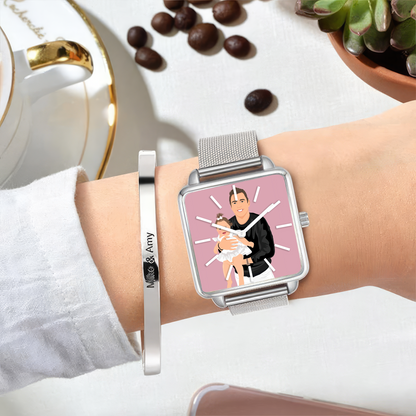 Fathers Day  Custom Portraits For Dad Watch v3