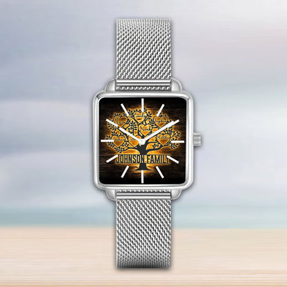 Custom Tree Of Life Custom Hand , Love is Home, Personalized Design  Watch