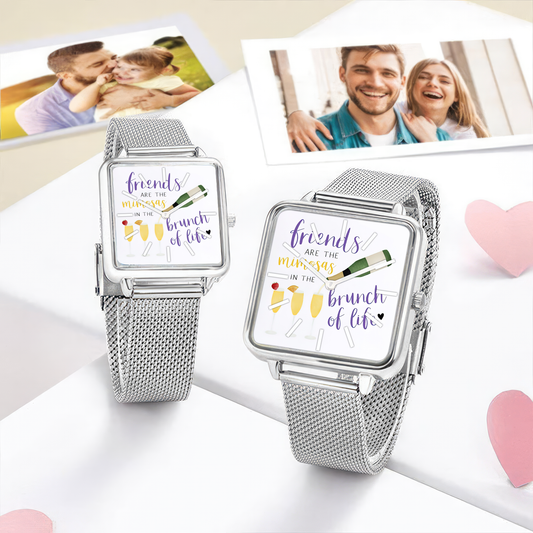 Friends Are The Mimosas In The Brunch Of Life- Food Pun Hand  Watch