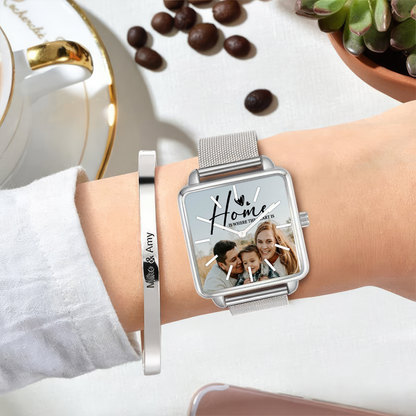 Family Home Sweet Home hand , Personalized Design ver1 Watch