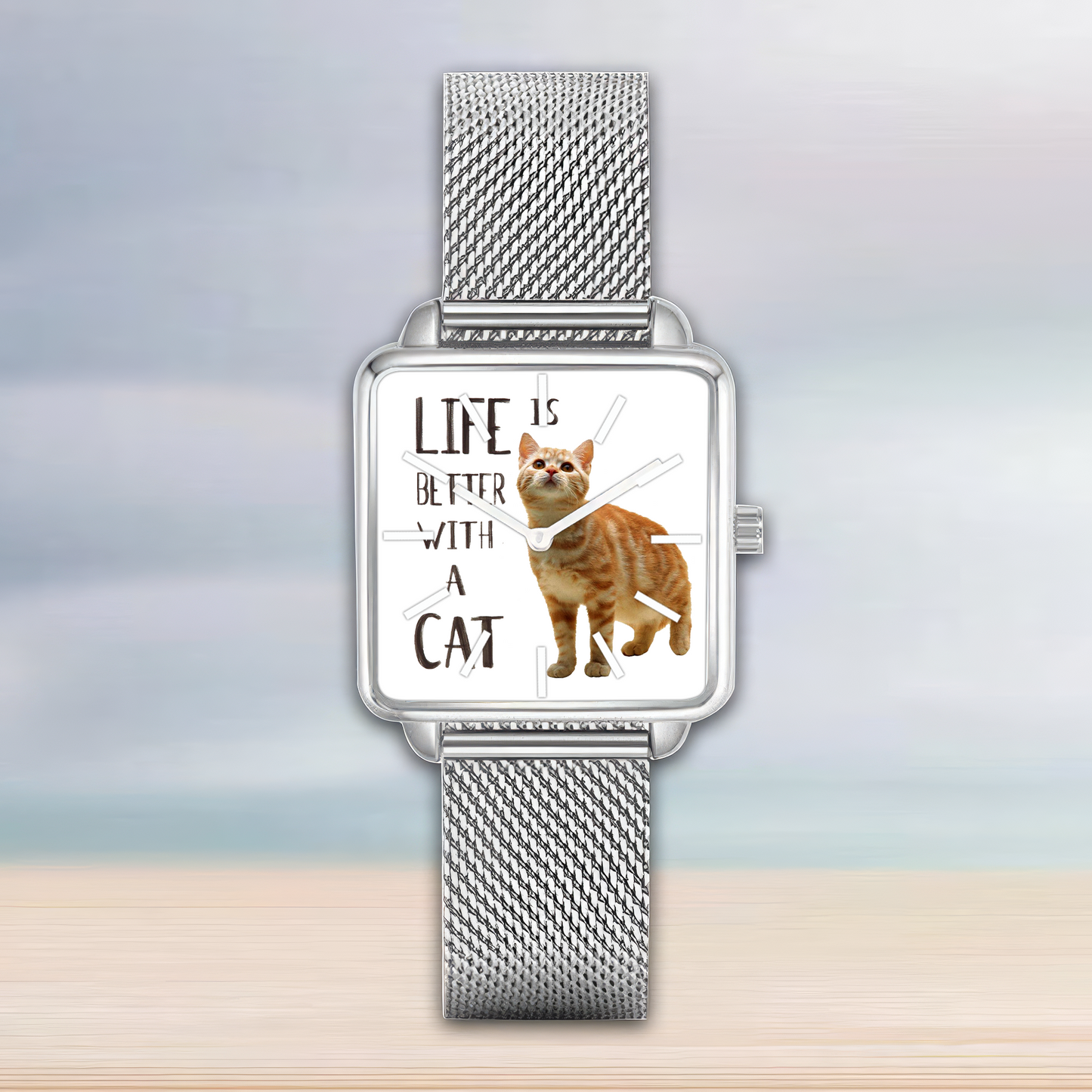 Gift For Cat Hand , Cat Lover, Personalized Design ver1 Watch