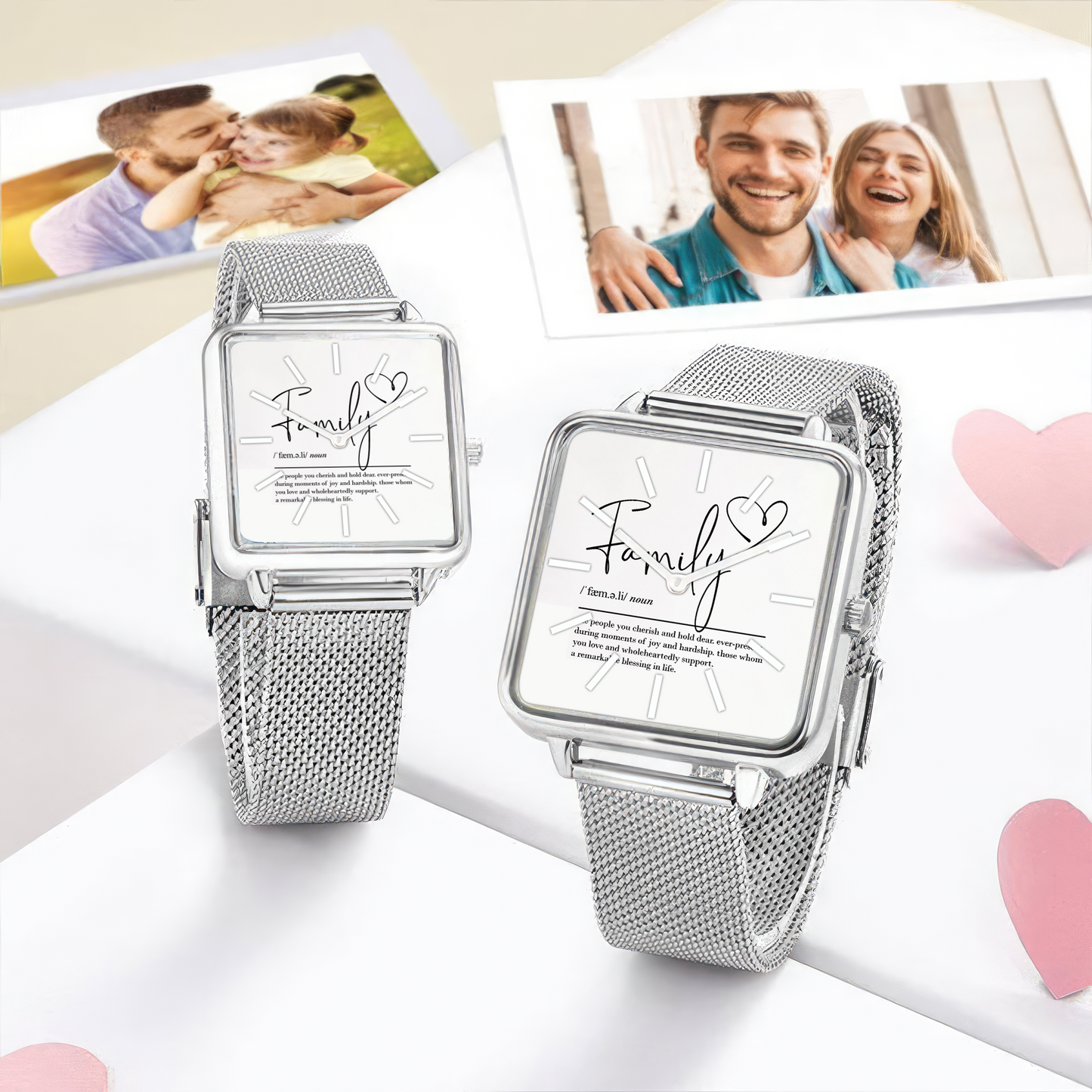 Family Square Hand Gift For Family Watch