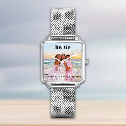 Best Friend Hand Gift for Friend, Personalized Image Watch