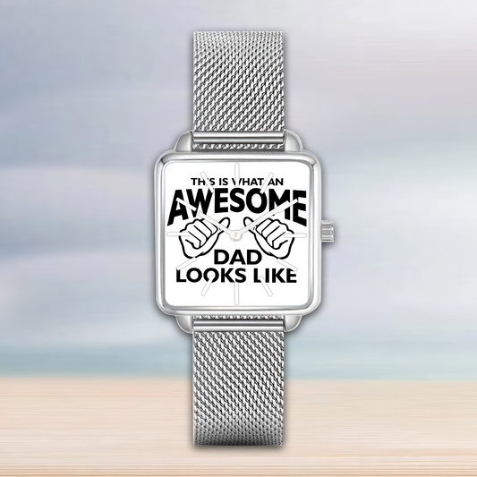 AWESOME DAD This is what an dad looks like MENS Watch