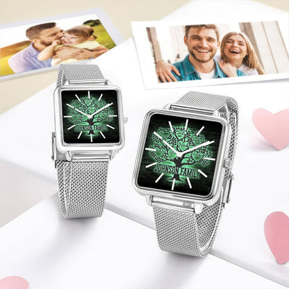 Custom Tree Of Life Custom Hand , Love is Home, Personalized Design  Watch