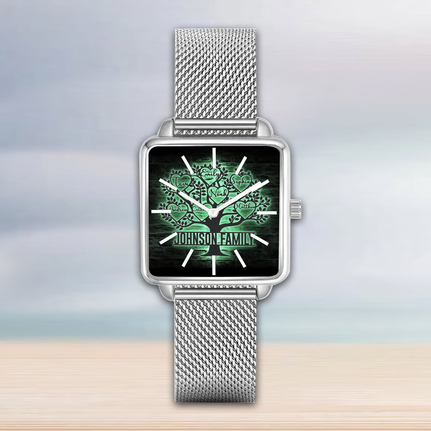 Custom Tree Of Life Custom Hand , Love is Home, Personalized Design  Watch