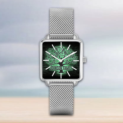 Custom Tree Of Life Custom Hand , Love is Home, Personalized Design  Watch