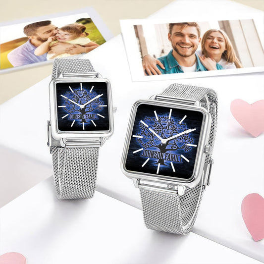 Custom Tree Of Life Custom Hand , Love is Home, Personalized Design  Watch