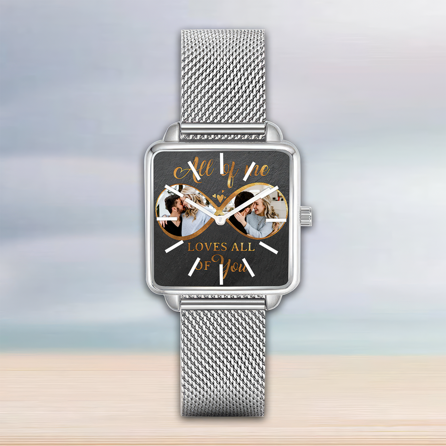 Gift For Couple Hand , Love is Home, Personalized Design  Watch