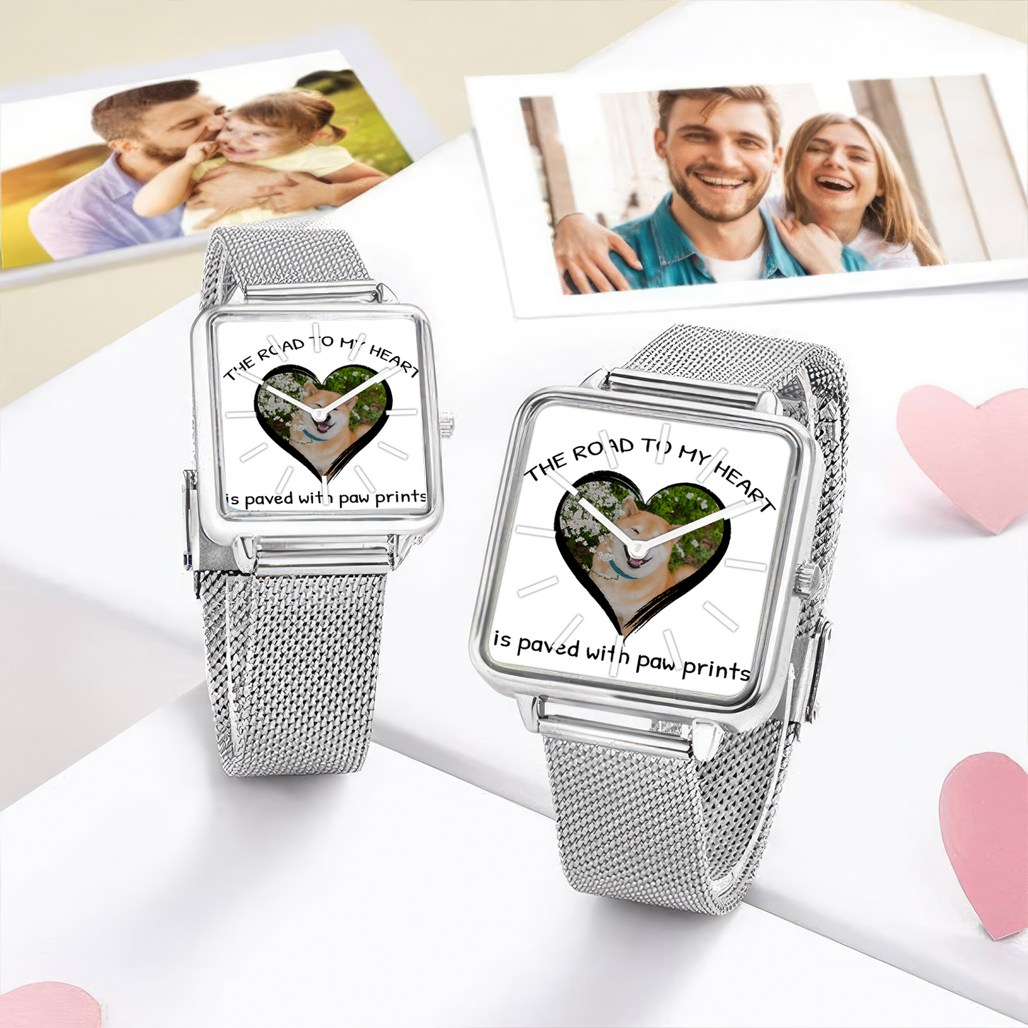Gift For Dog Lover Hand , Dog Lover, Personalized Design  Watch