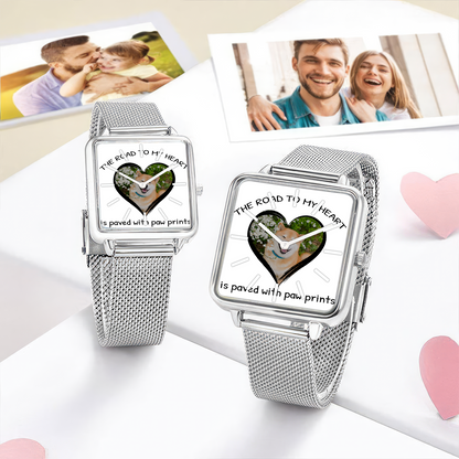 Gift For Dog Lover Hand , Dog Lover, Personalized Design  Watch