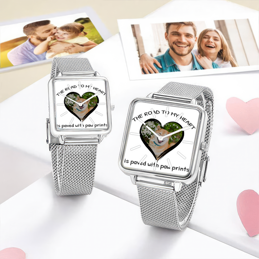 Gift For Dog Lover Hand , Dog Lover, Personalized Design  Watch