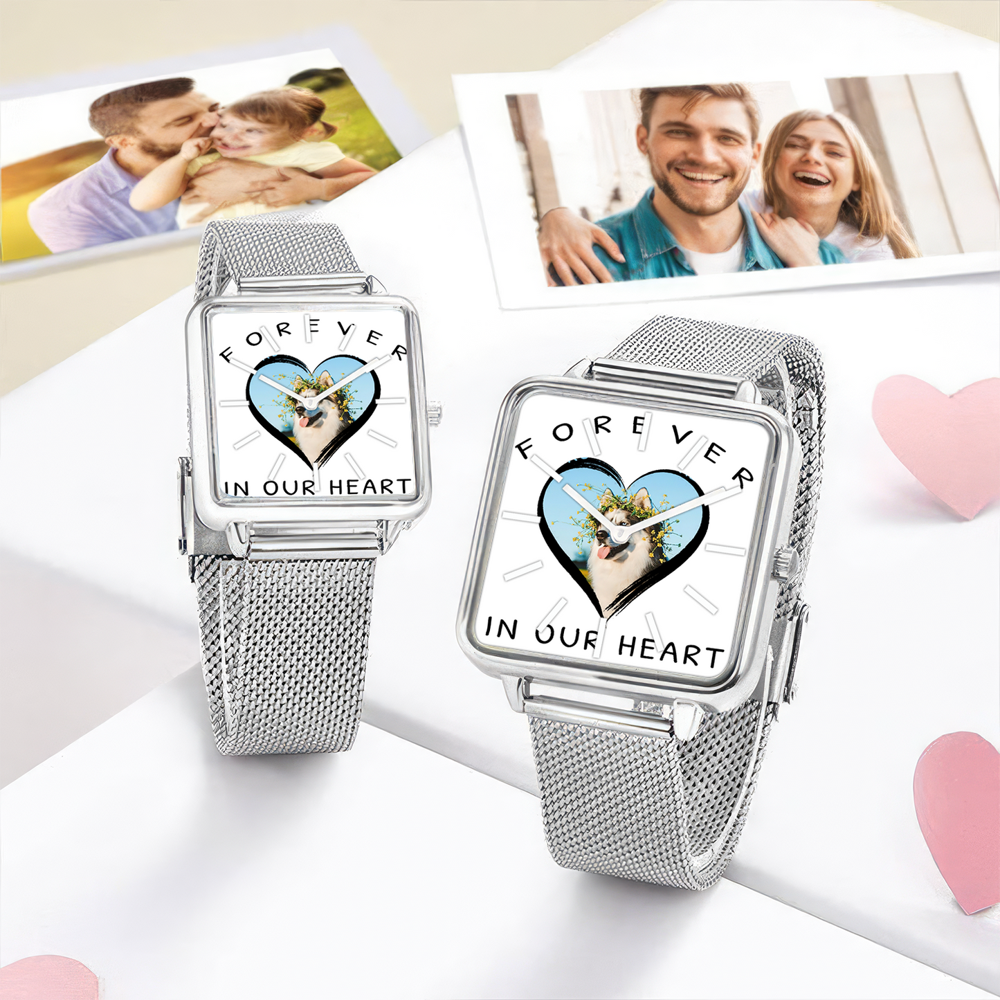 Gift For Dog Lover Hand , Dog Lover, Personalized Design  Watch