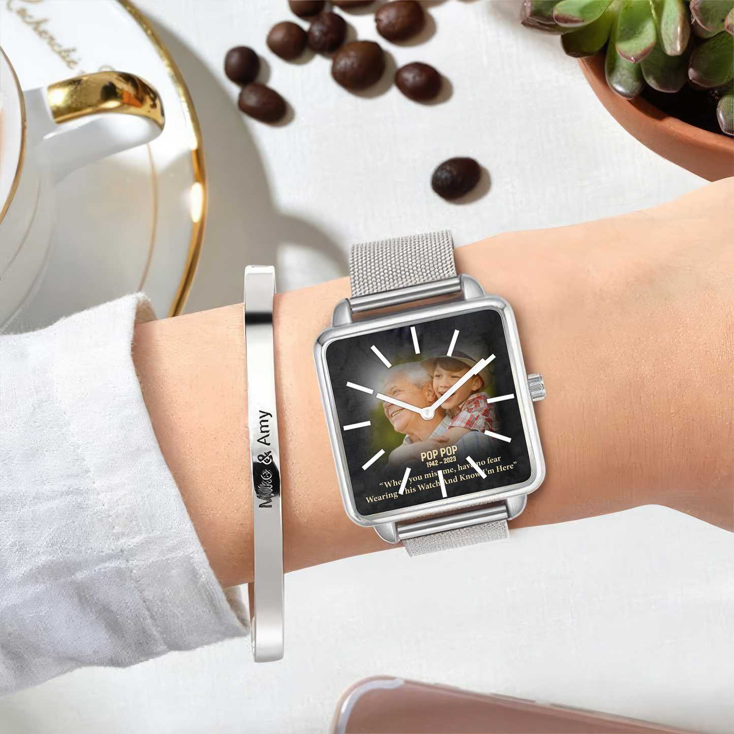 Grandpa Family Hand , Gift for Lover Watch