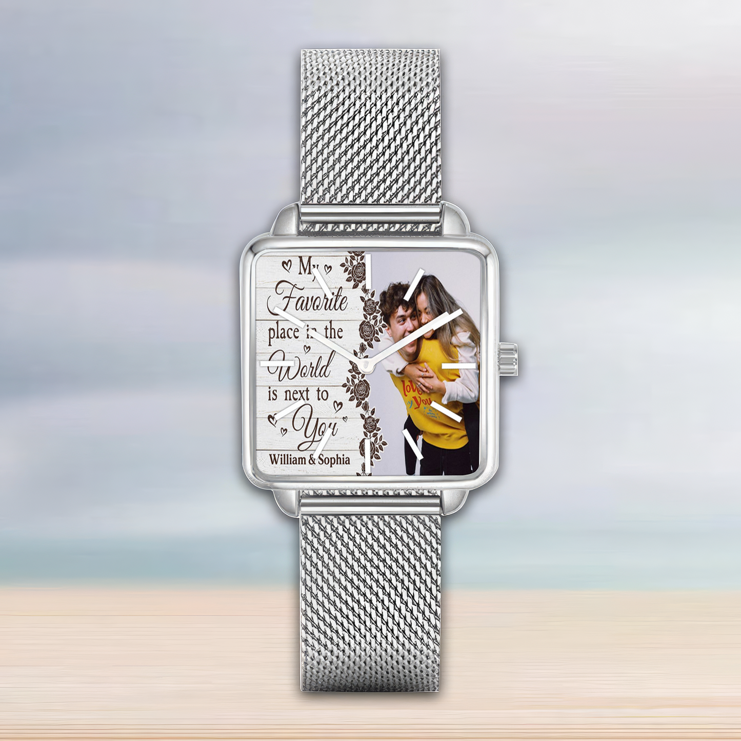 My Favorite Place In The World Is Next To You Hand Custom Image  Watch