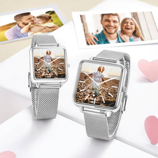 Square Hand Mother_s Day Gift for Grandma Watch