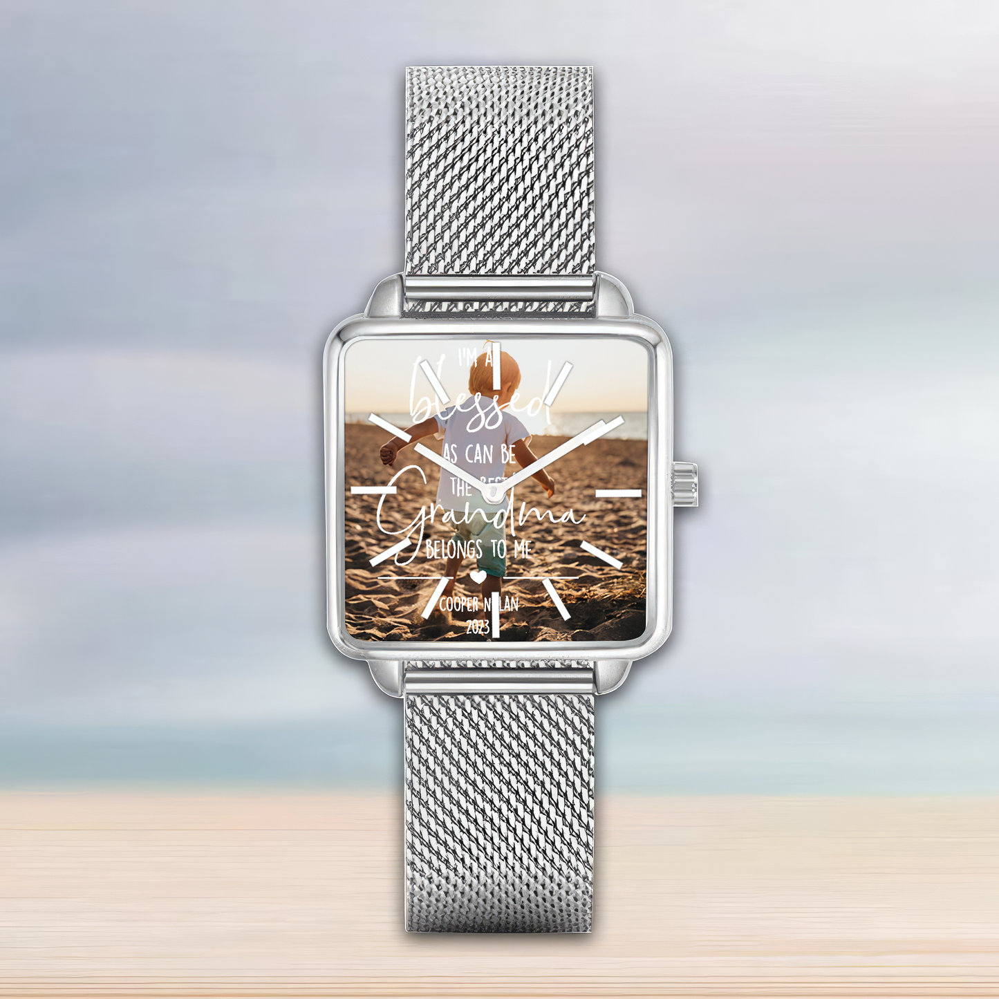 Square Hand Mother_s Day Gift for Grandma Watch