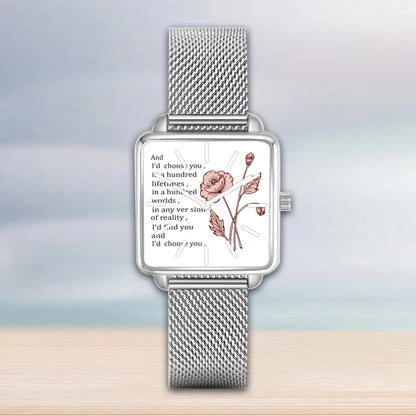 Square Hand Wife Husband TTV 2504 Watch