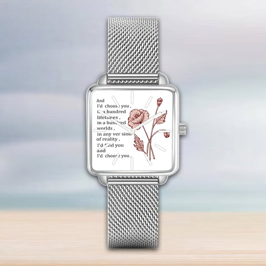 Square Hand Wife Husband TTV 2504 Watch
