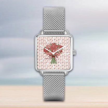 Valentine Flower Hand  Watch